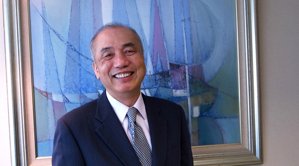 王家和董事長暢談與藝術家共舞的箇中滋味。(攝影／馬嫻育)