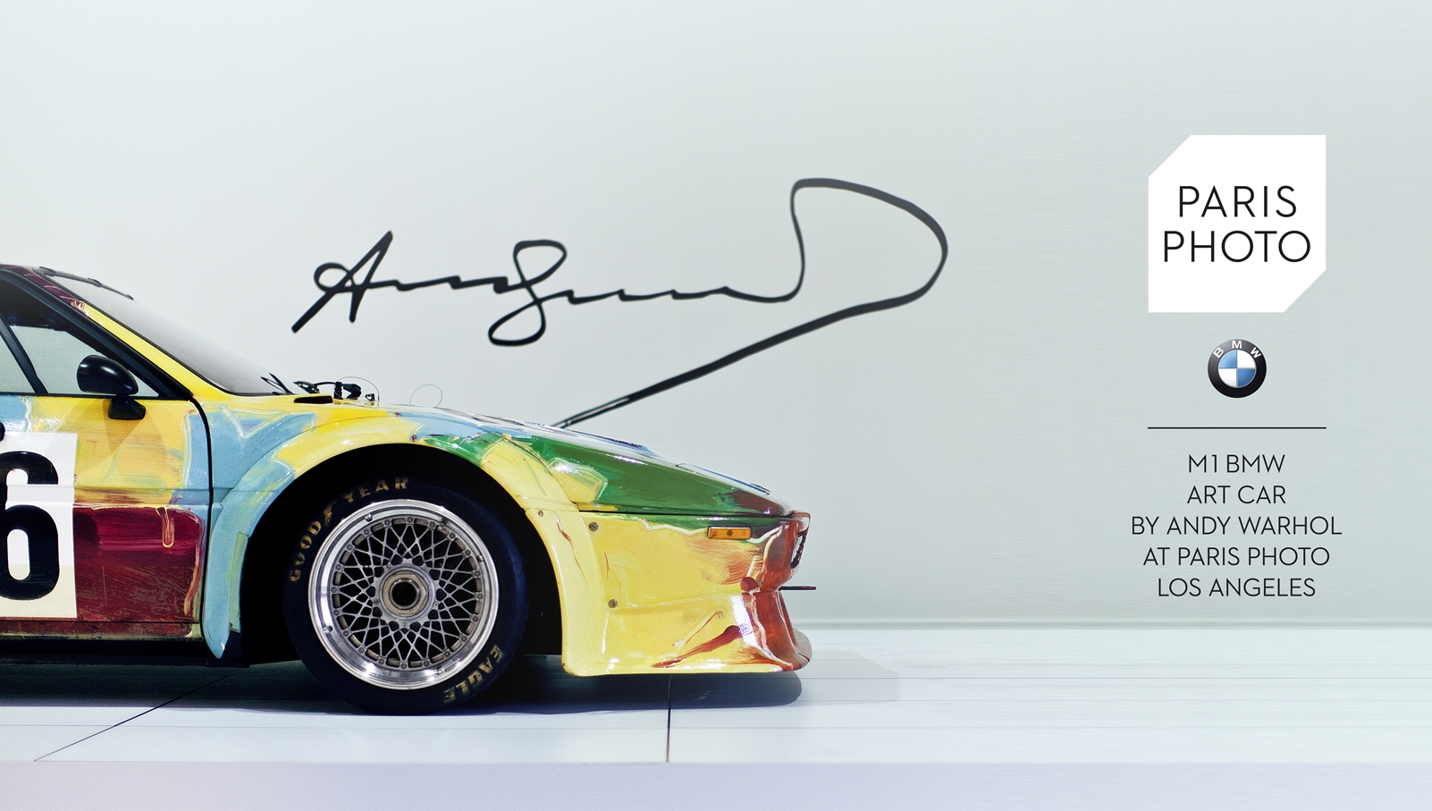 1979年安迪沃荷（Andy Warhol）所完成的BMW M1藝術車，曾於2013年邁阿密巴塞爾藝術博覽會（ Art Basel Miami Beach ）展出。（Photo©Donald Bowers／BMW AG）