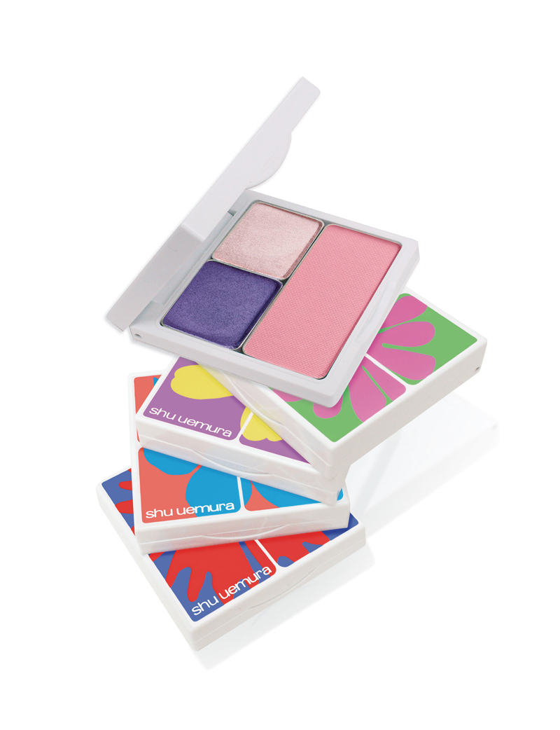 林明弘與植村秀合作之彩妝包裝系列。（植村秀提供）