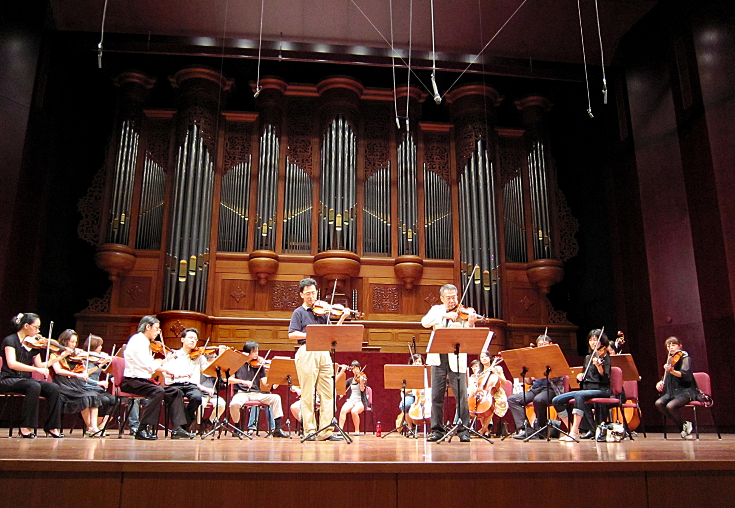 台灣絃樂團演出。