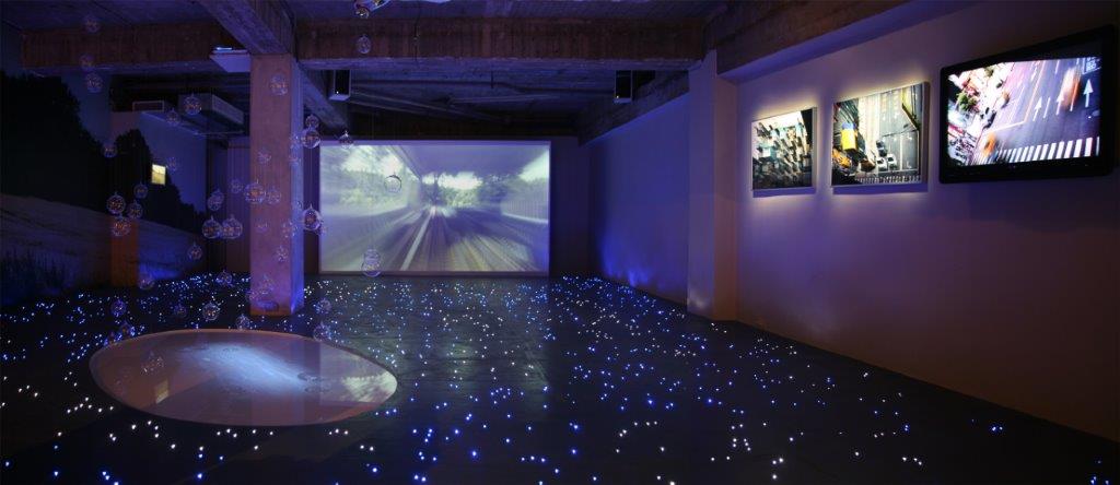 格蘭菲迪駐村藝術家聯展「時間的一次心跳」展出現場。